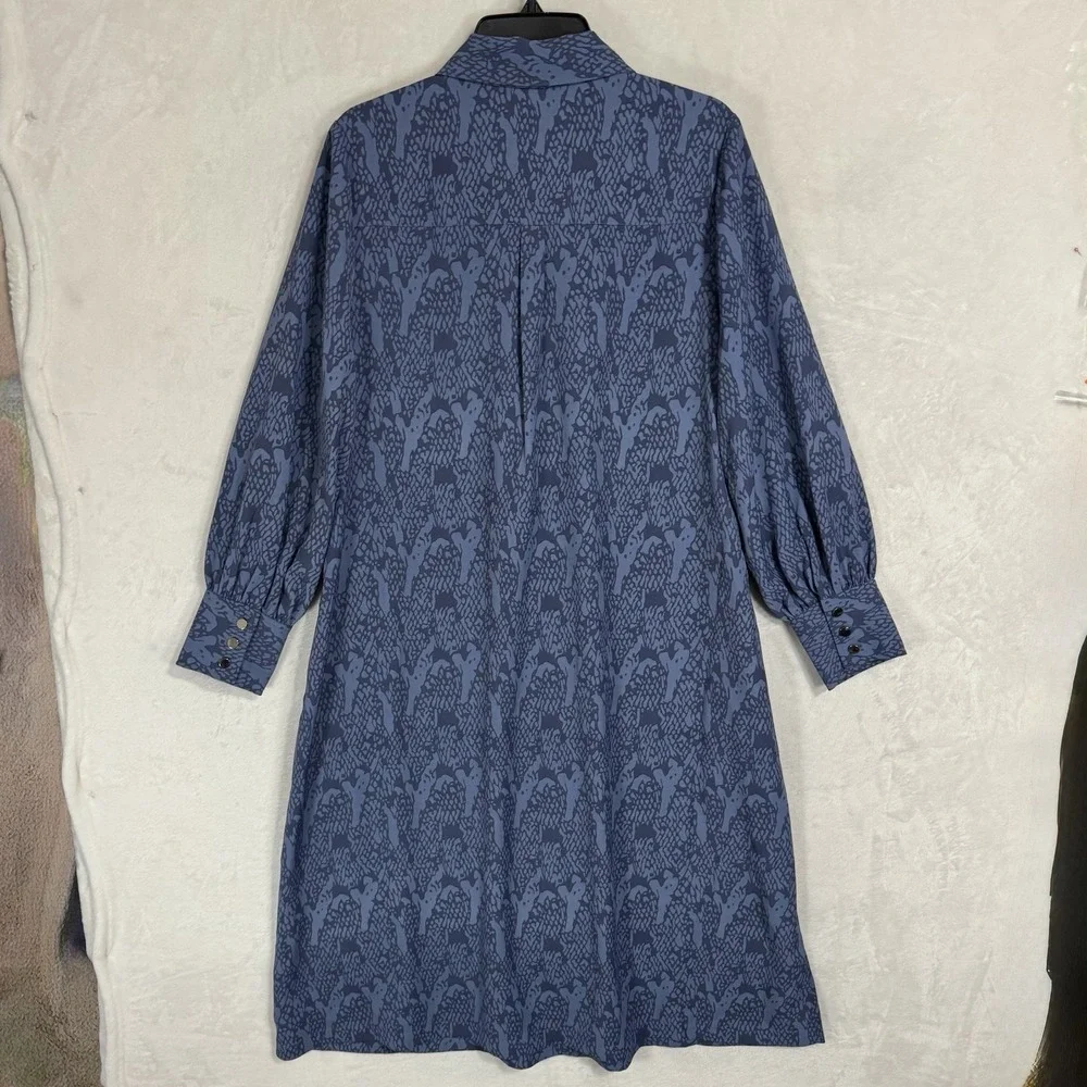 NWT Soft Surroundings‎ Irina Shirt Dress Size XL Midi Belted Long Sleeve Drapey - Picture 14 of 16